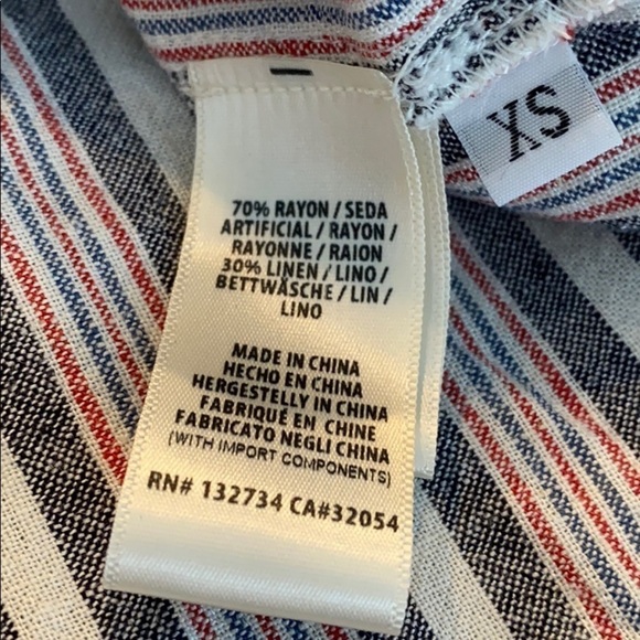 Anthropologie Cloth & Stone striped frayed hem - Picture 7 of 7